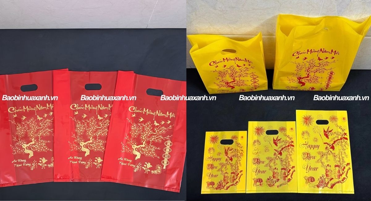 Túi xoài đựng lịch Tết