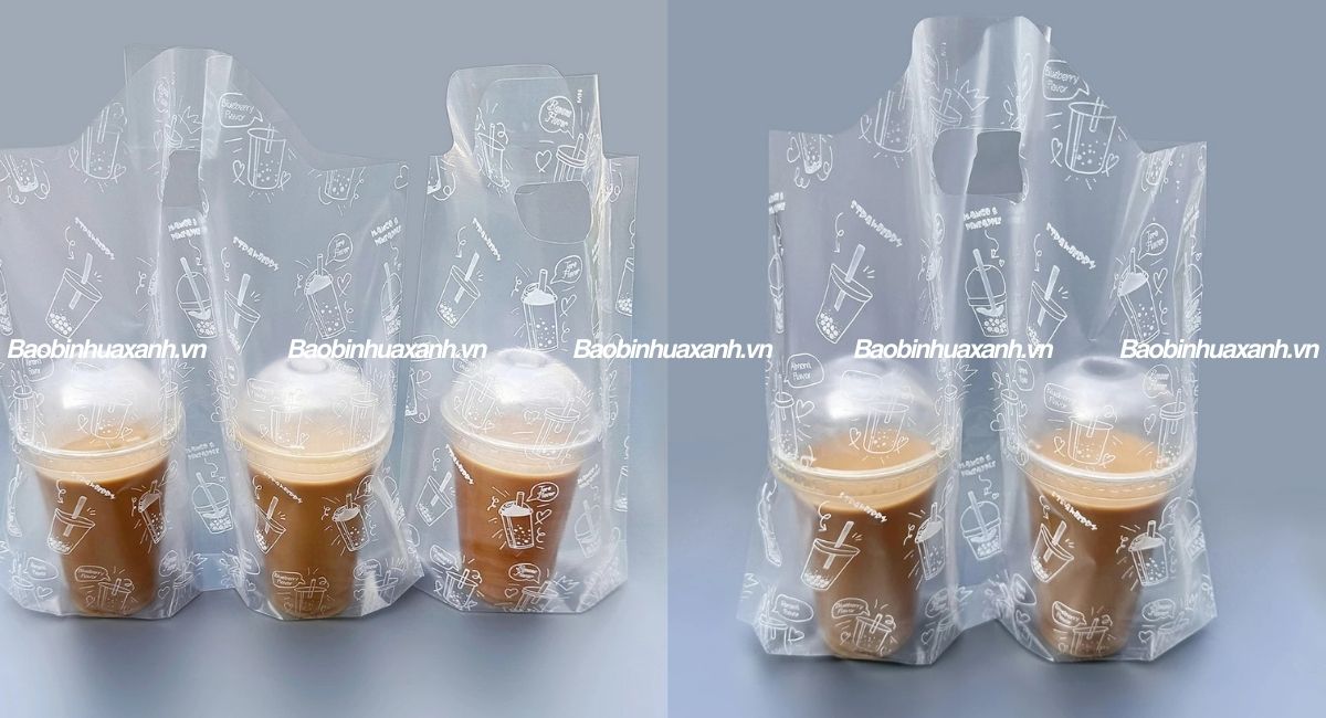 Túi đựng ly in hình 