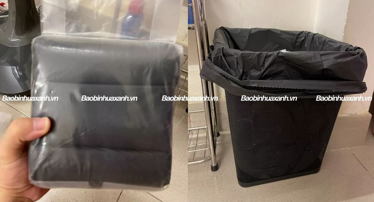 Túi đựng rác size trung cuộn đen