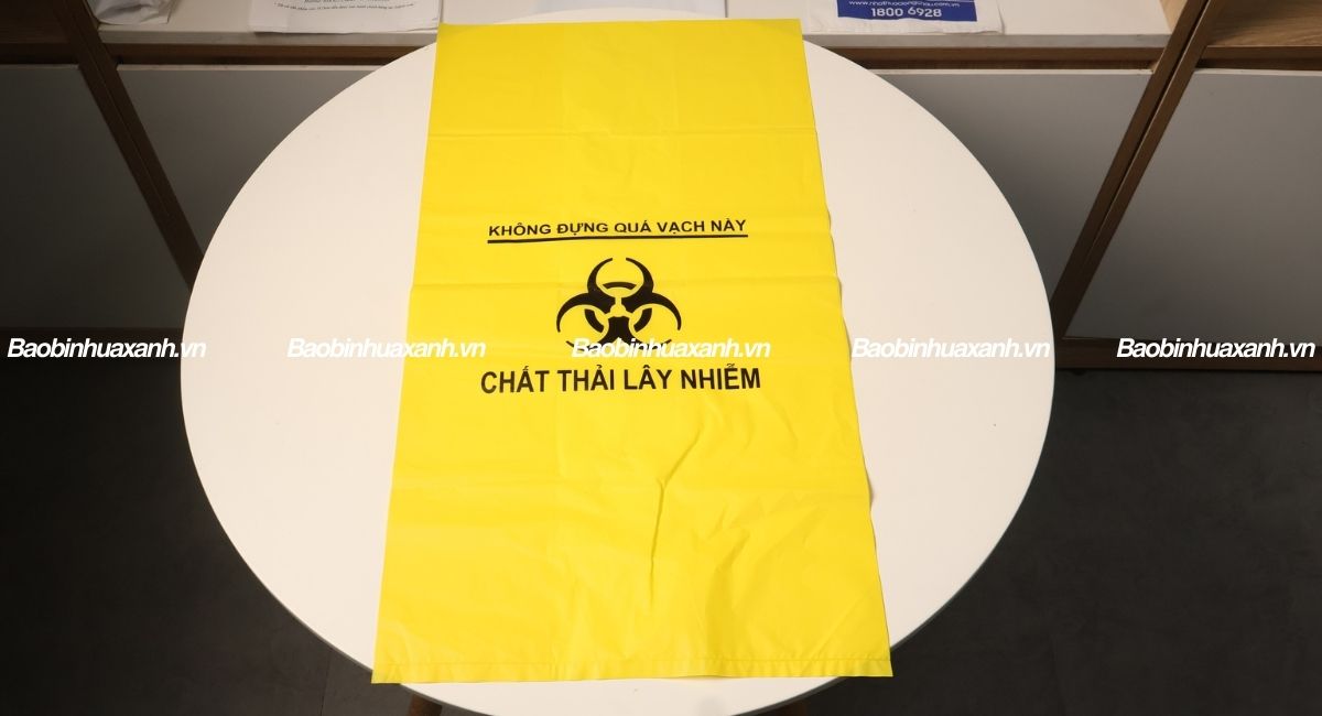 Túi đựng rác thải y tế màu vàng