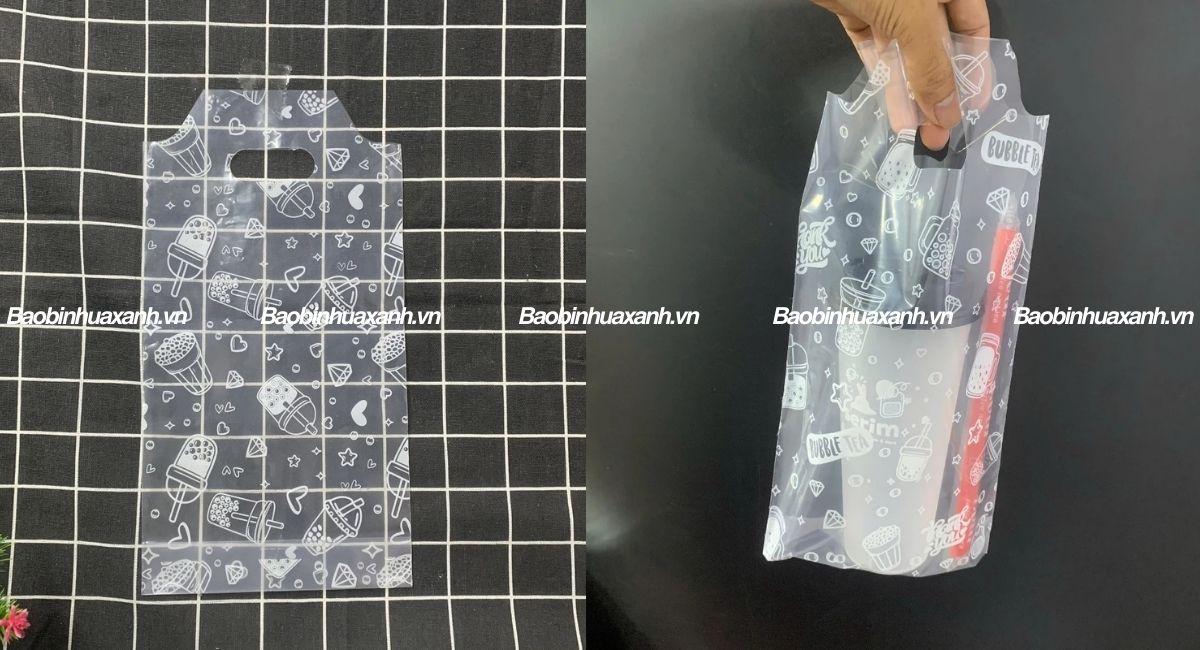 Túi đựng trà sữa 1 ly