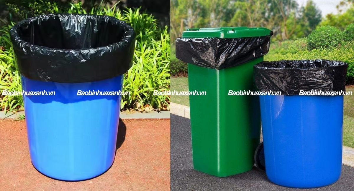 Túi rác công nghiệp Bao bì nhựa xanh