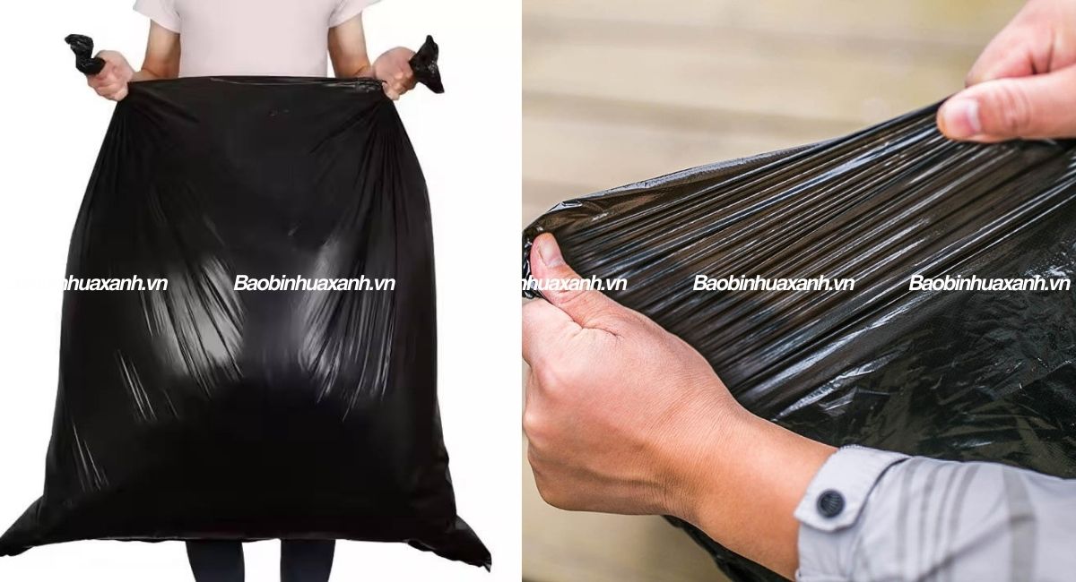 Túi rác công nghiệp Bao bì nhựa xanh