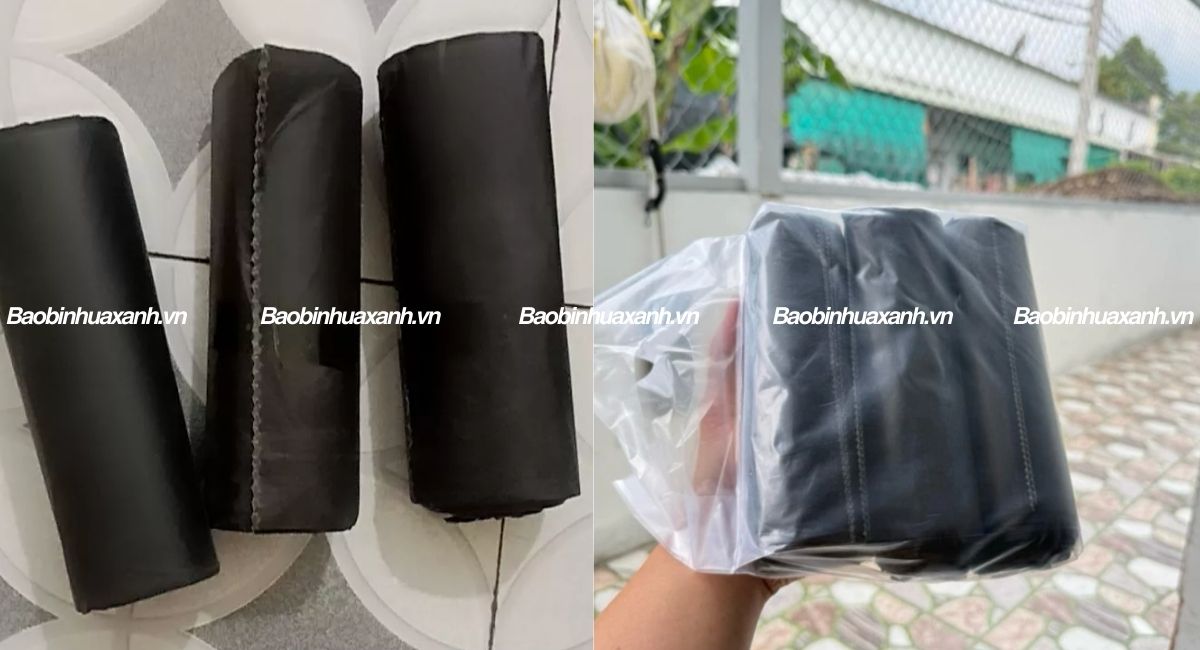 Túi rác size đại Bao bì nhựa xanh