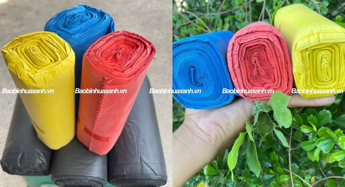 Túi rác cuộn tái chế