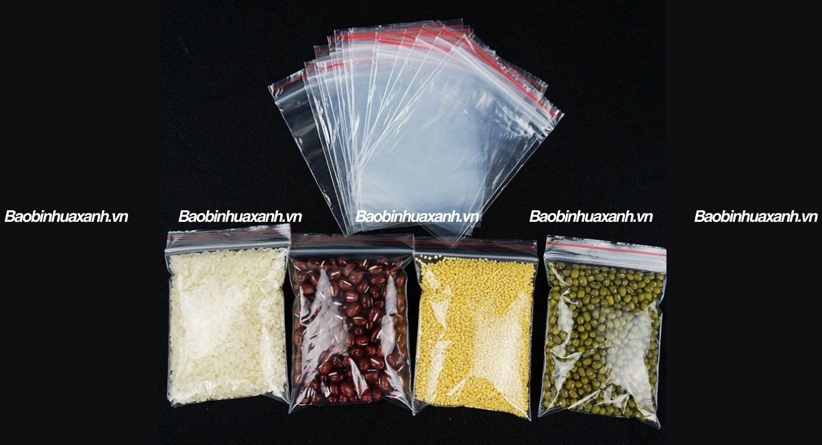 Túi zip chỉ đỏ