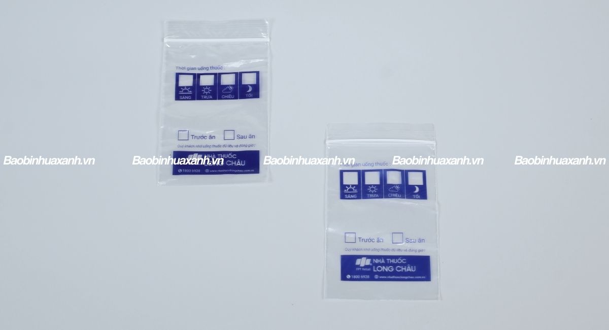 Túi zip đựng thuốc có in logo