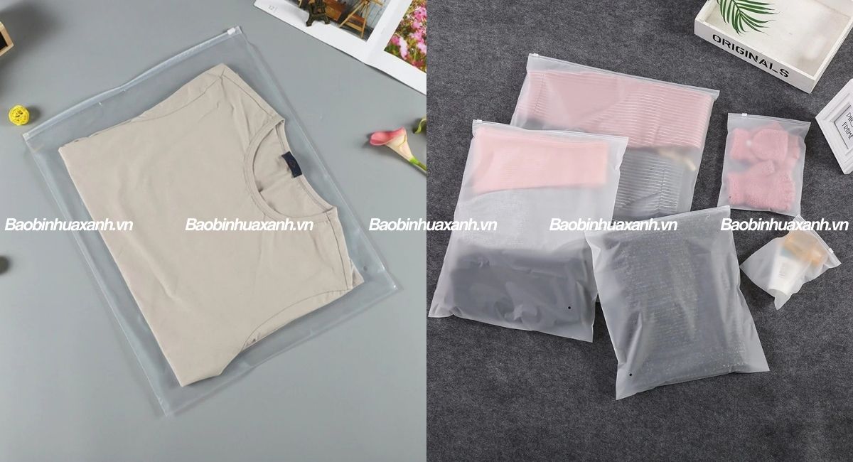 Túi zip khóa kéo đựng quần áo