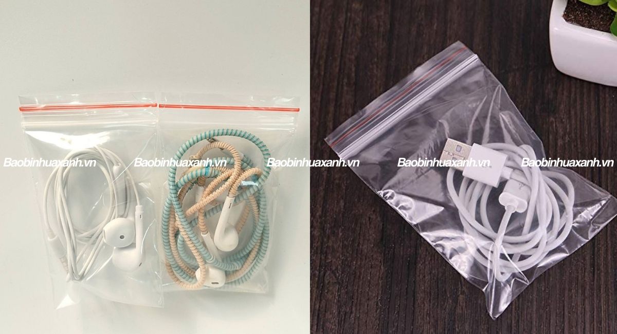 Túi zip nhỏ đựng linh kiện, đồ điện tử