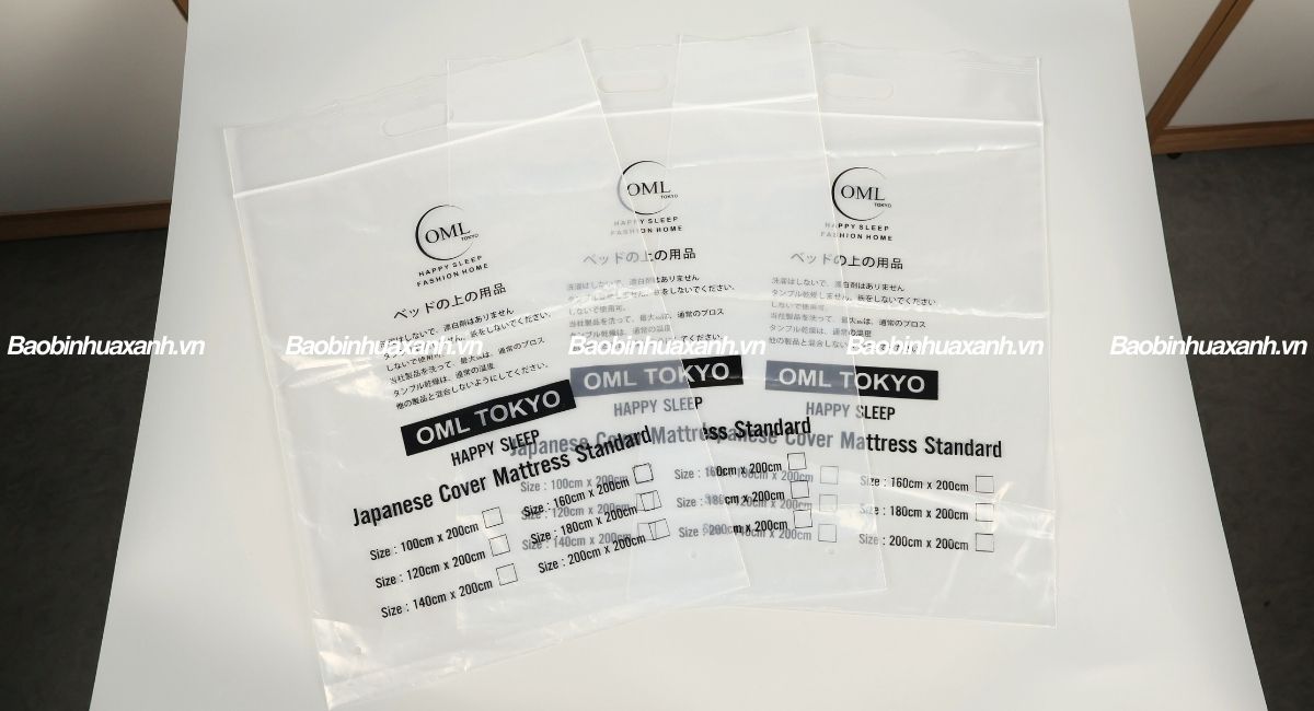 In túi zip quai xách