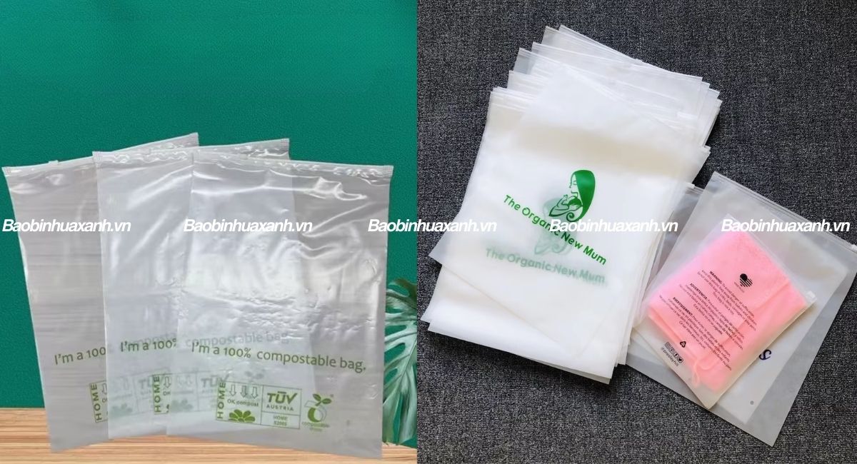 In túi zipper tự hủy sinh học
