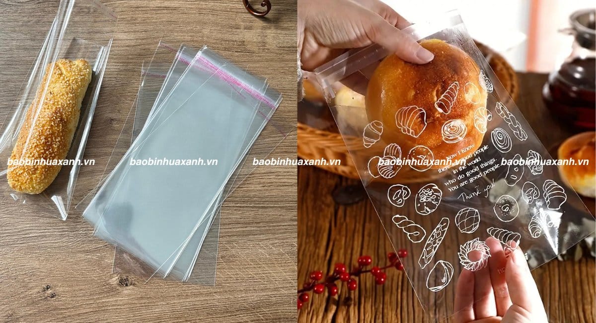 Túi dán miệng đựng bánh