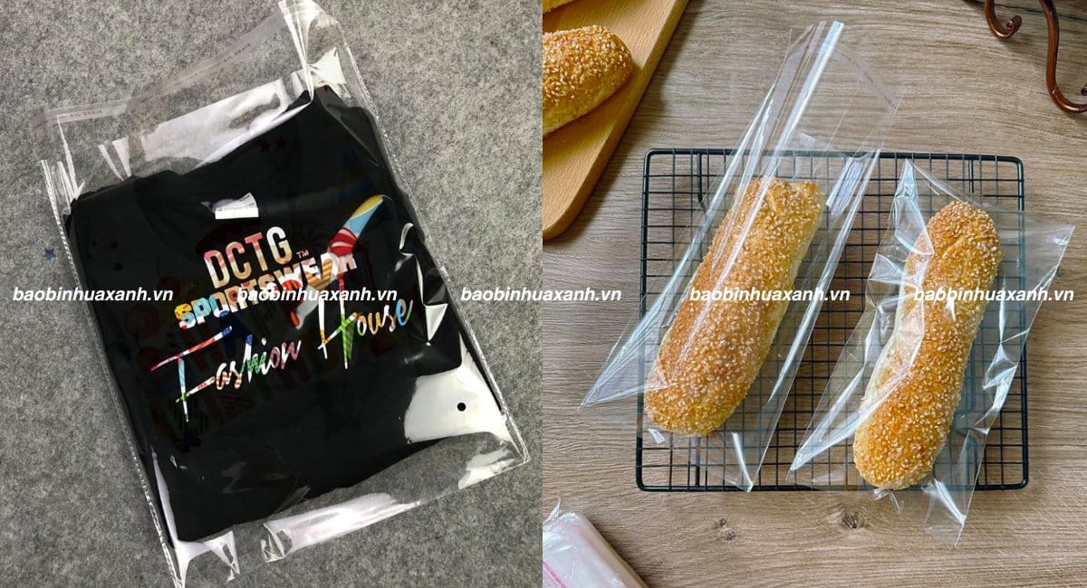 Túi dán miệng trong suốt