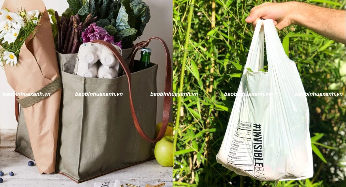 Giải pháp giảm thiểu túi ni lông bằng cách sử dụng túi vải sinh học