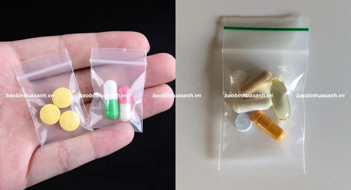 Túi zip nhỏ đựng thuốc viên