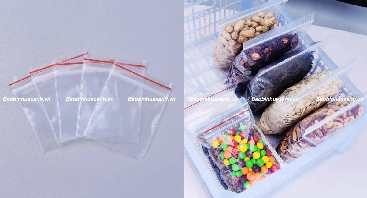 Phân loại túi ni lông theo kiểu dáng thiết kế túi zipper