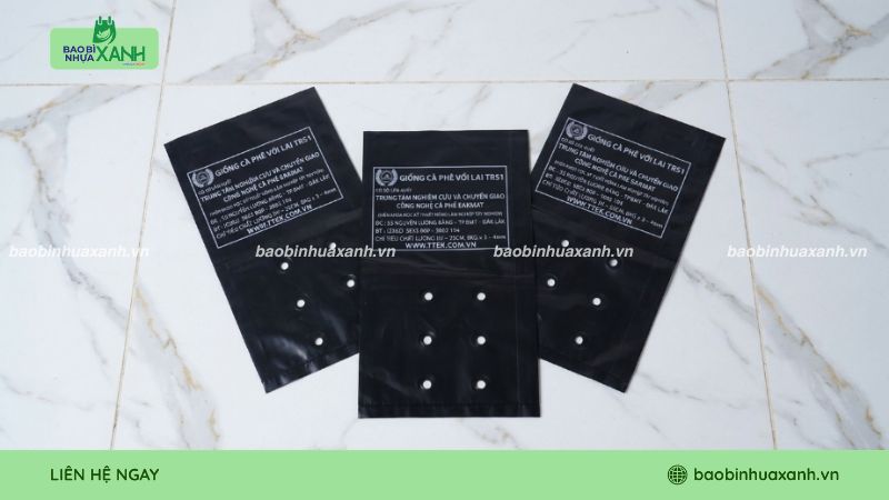Mẫu túi ươm cây tái chế cho cây cà phê