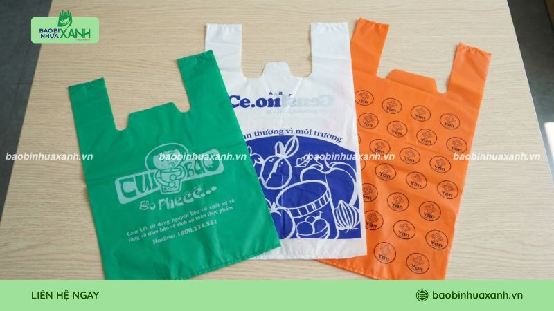 Mẫu túi xốp tái chế in ấn họa tiết