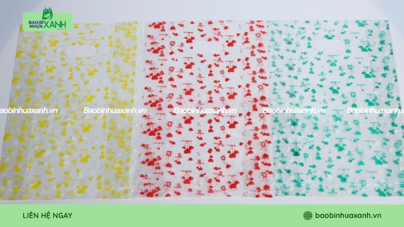 Mẫu túi hột xoài tái chế có in họa tiết