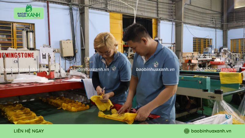 Bao Bì Nhựa Xanh xưởng sản xuất in lụa uy tín
