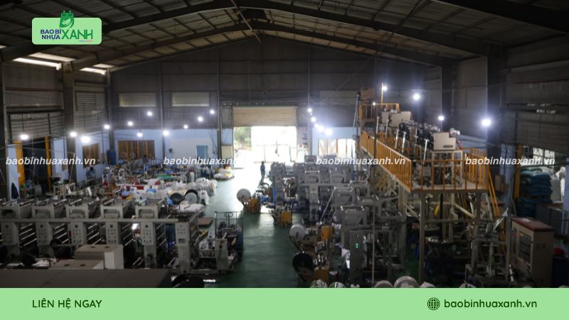 Bao Bì Nhựa Xanh xưởng sản xuất túi tái chế