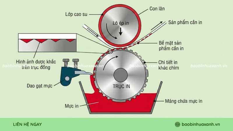Cấu tạo kỹ thuật chi tiết máy in ống dồng