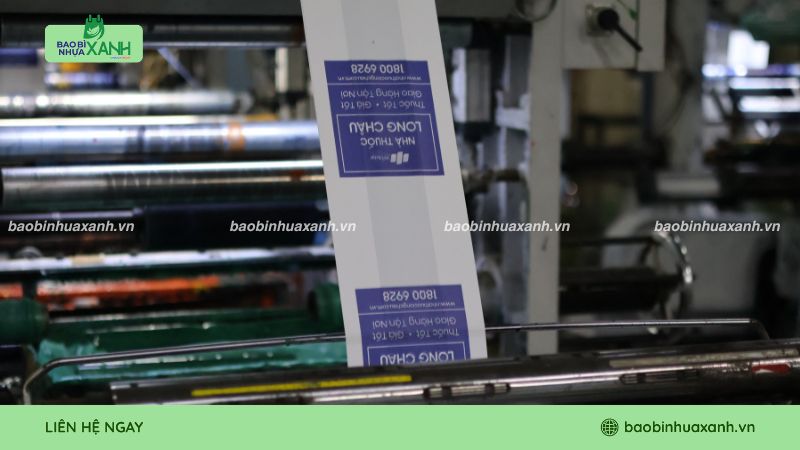 In trục đồng với túi xốp tái chế