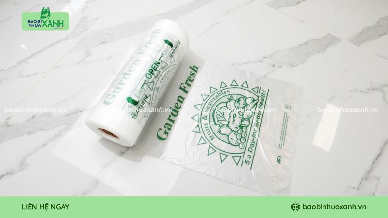 Túi cuộn tái chế có in logo