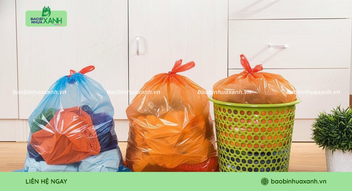 Mẫu túi đựng rác có dây rút đa năng