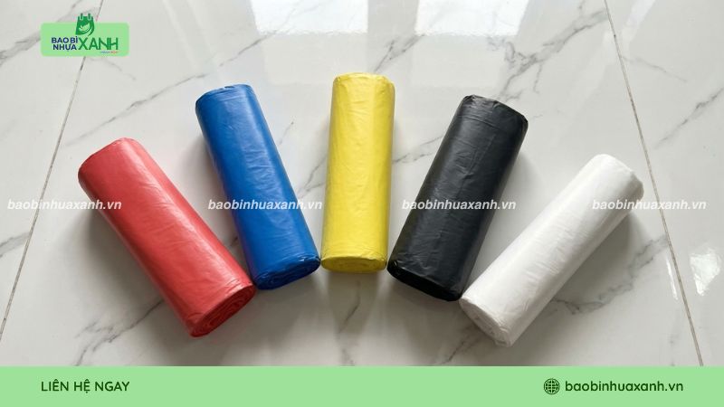 Túi đựng rác tái chế 5 màu