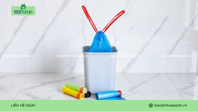 Túi đựng rác tái chế có dây rút