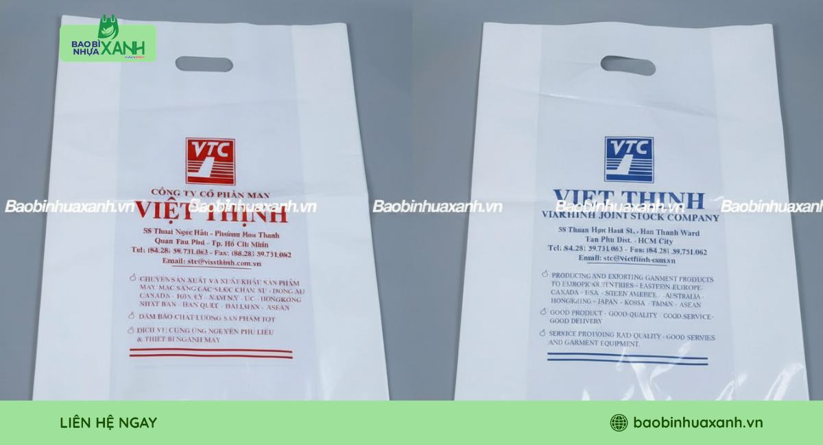 Mẫu túi hột xoài PE chất lượng