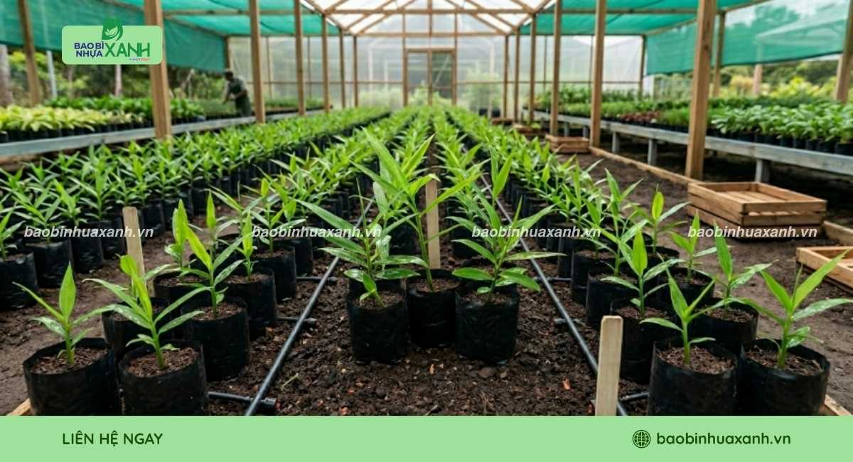 Mẫu túi trồng gừng số lượng lớn