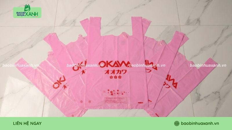 Mẫu túi xốp tái chế màu bền đẹp