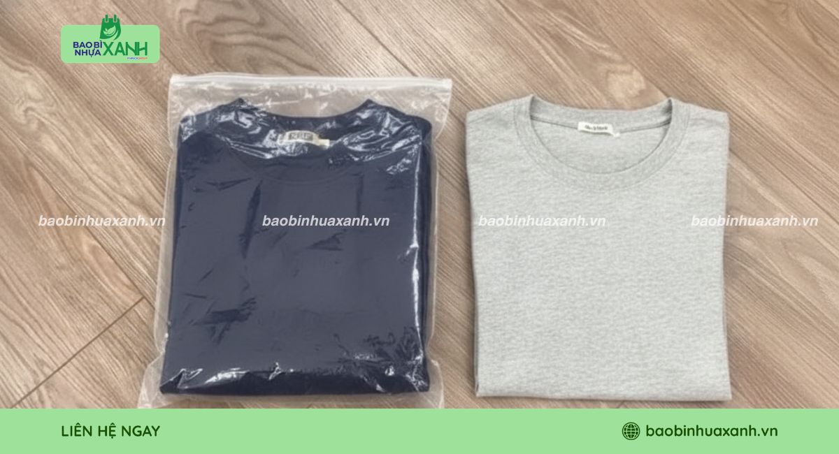 Mẫu túi zip đựng quần áo ngọn ngàng