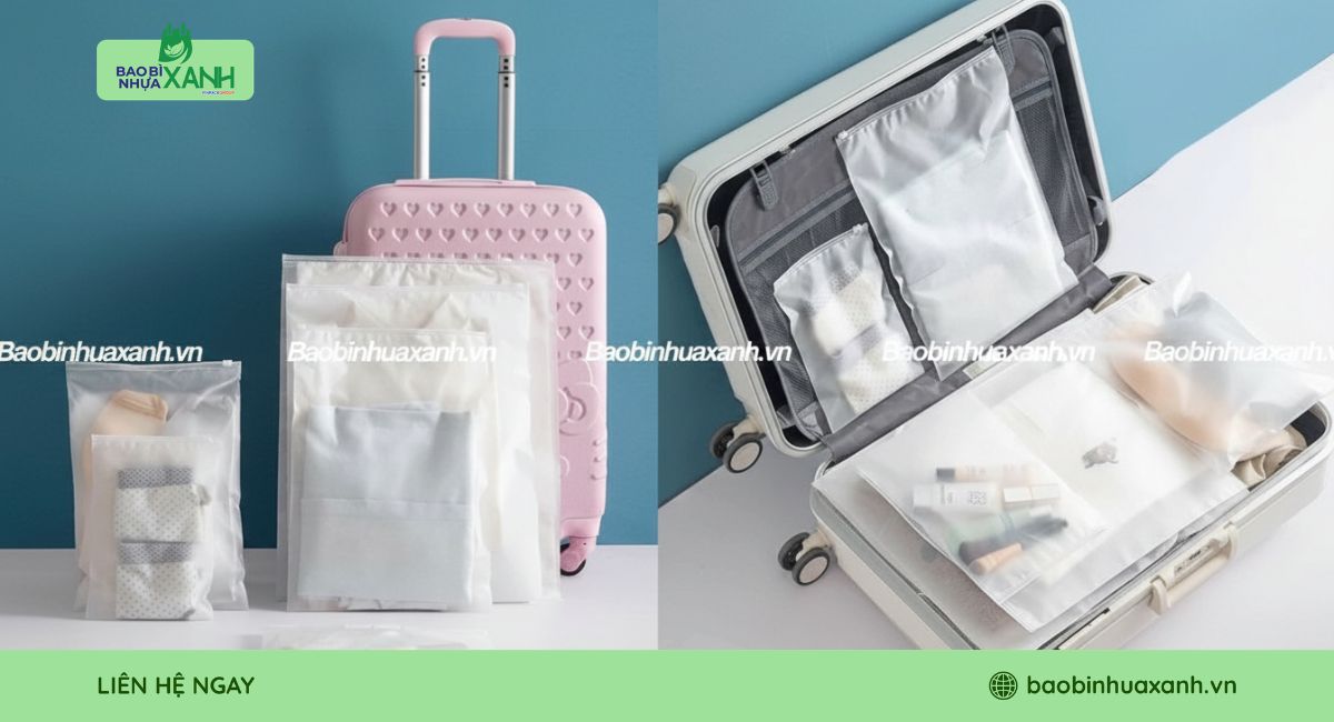 Mẫu túi zip đựng quần áo tiện lợi