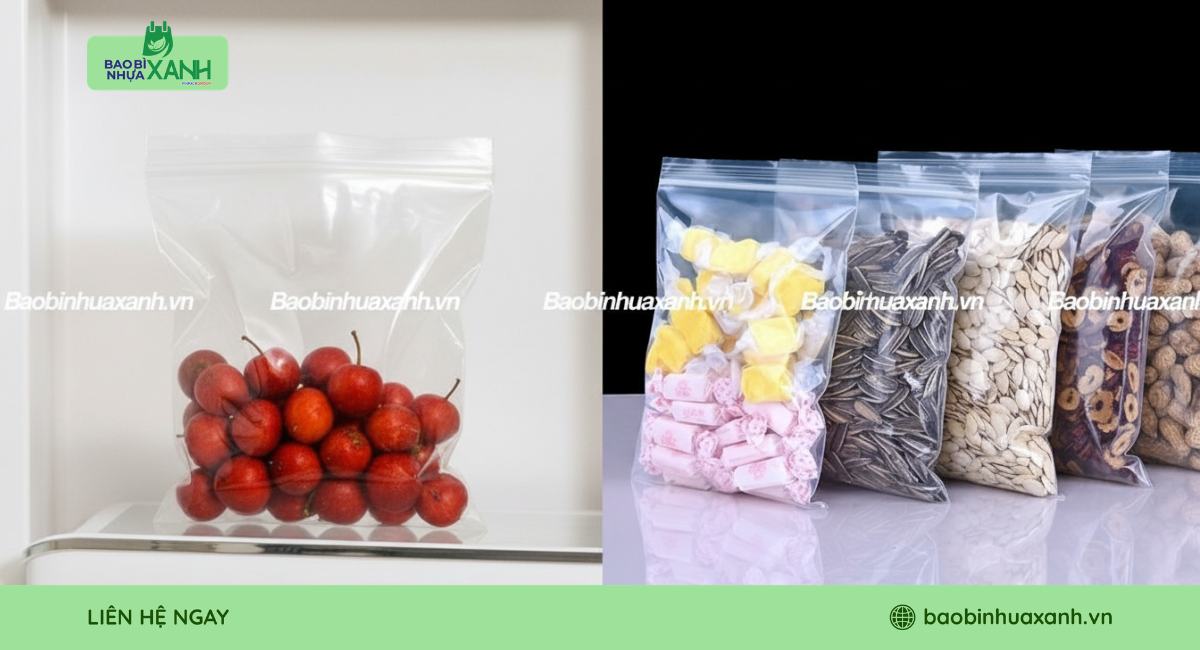 Mẫu túi zipper đựng thực phẩm