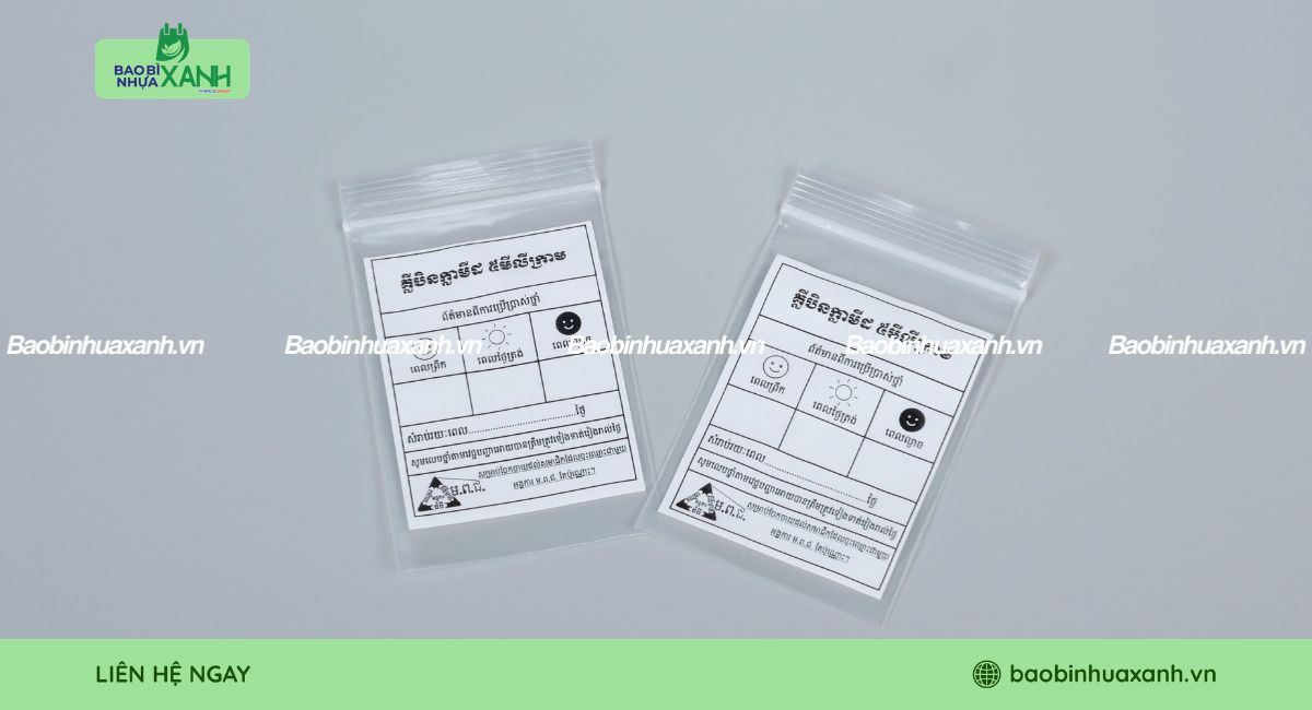 Mẫu túi zipper đựng thuốc dày dặn