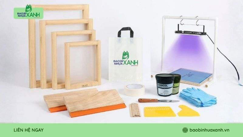 Những vật dung cần dùng trong in lụa