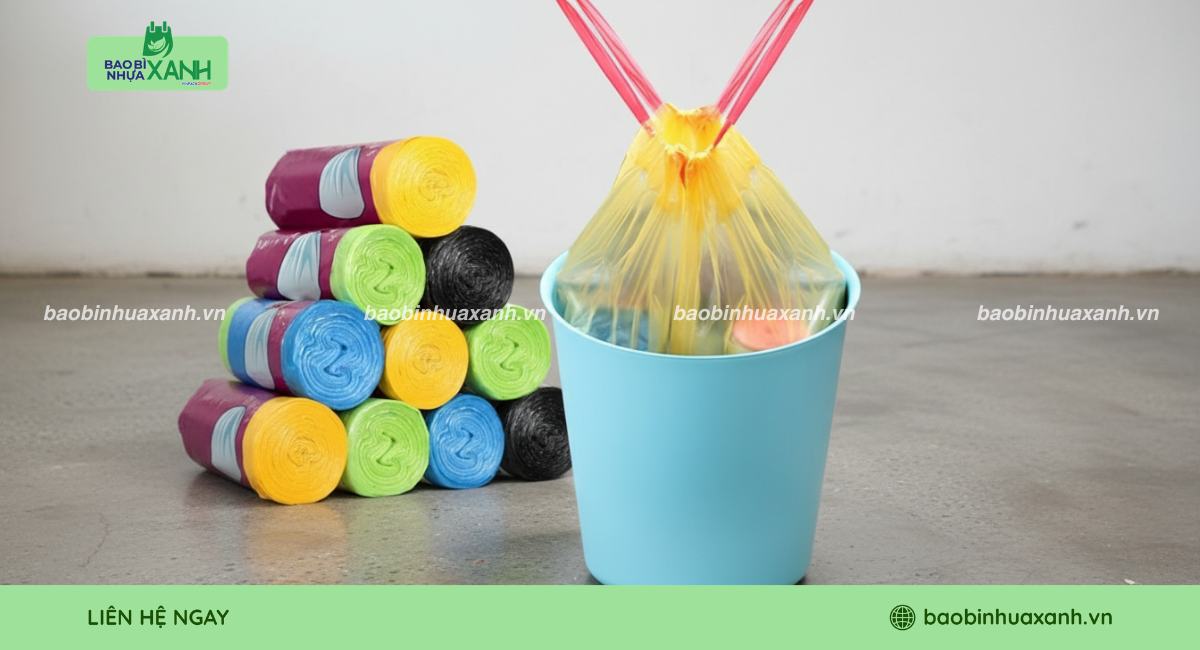 Túi đụng rác có dây rút giá tốt, chất lượng cao