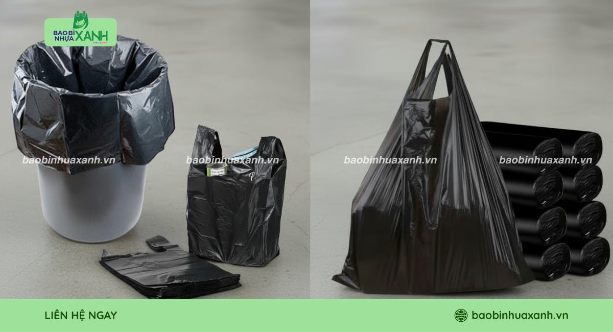 Mẫu túi đựng rác có quai chắc chắn