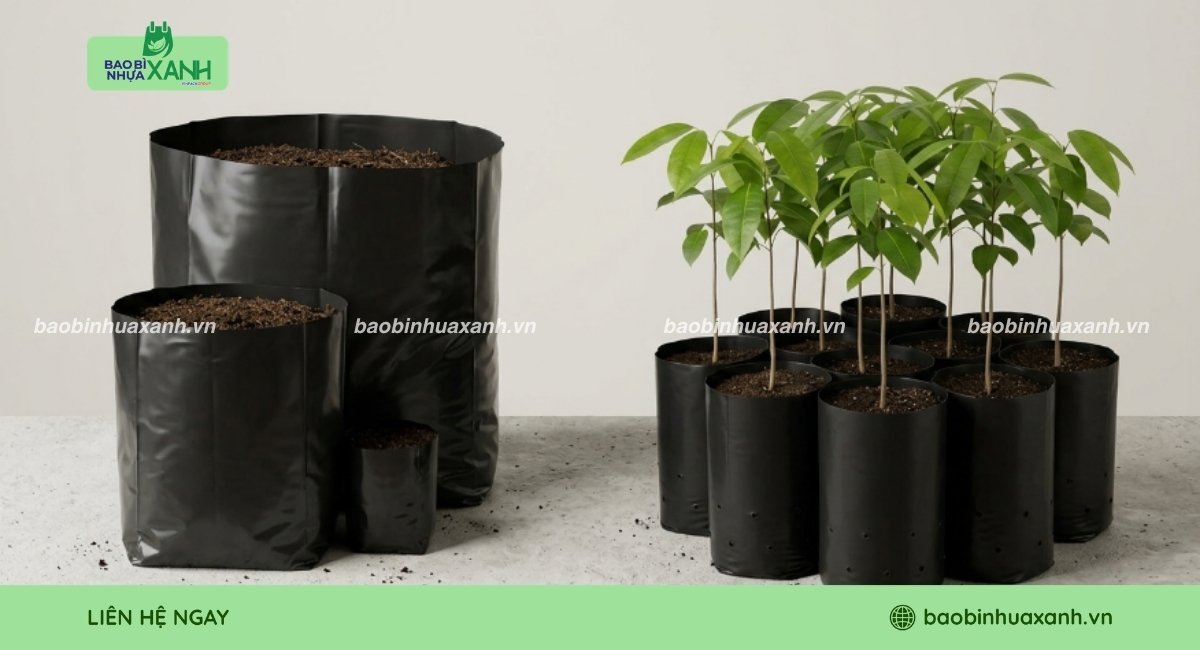 Túi trồng cây cao su chất lượng tốt, giá sỉ