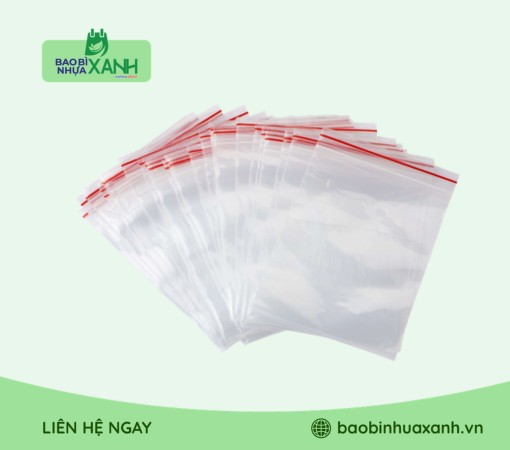 Túi zip chỉ đỏ