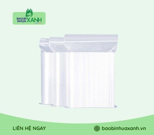 Túi zip chỉ trắng