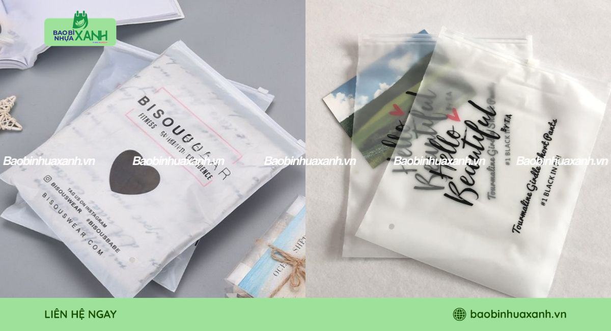 Túi zip khóa kéo phù hợp cho shop quần áo
