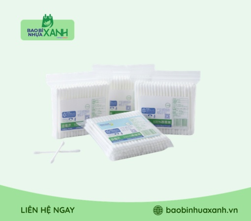 Túi zipper đựng tăm bông