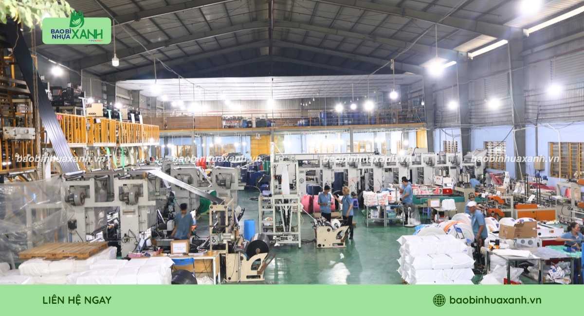 Xưởng Bao Bì Nhựa Xanh chuyên sản xuất túi hột xoài theo yêu cầu