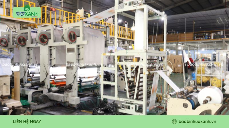 Xưởng Bao Bì Nhựa Xanh chuyên sản xuất túi đựng ly tái chế
