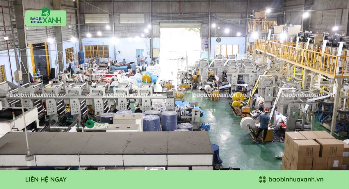 Xưởng Bao Bì Nhựa Xanh chuyên sản xuất túi trồng cây cà phê