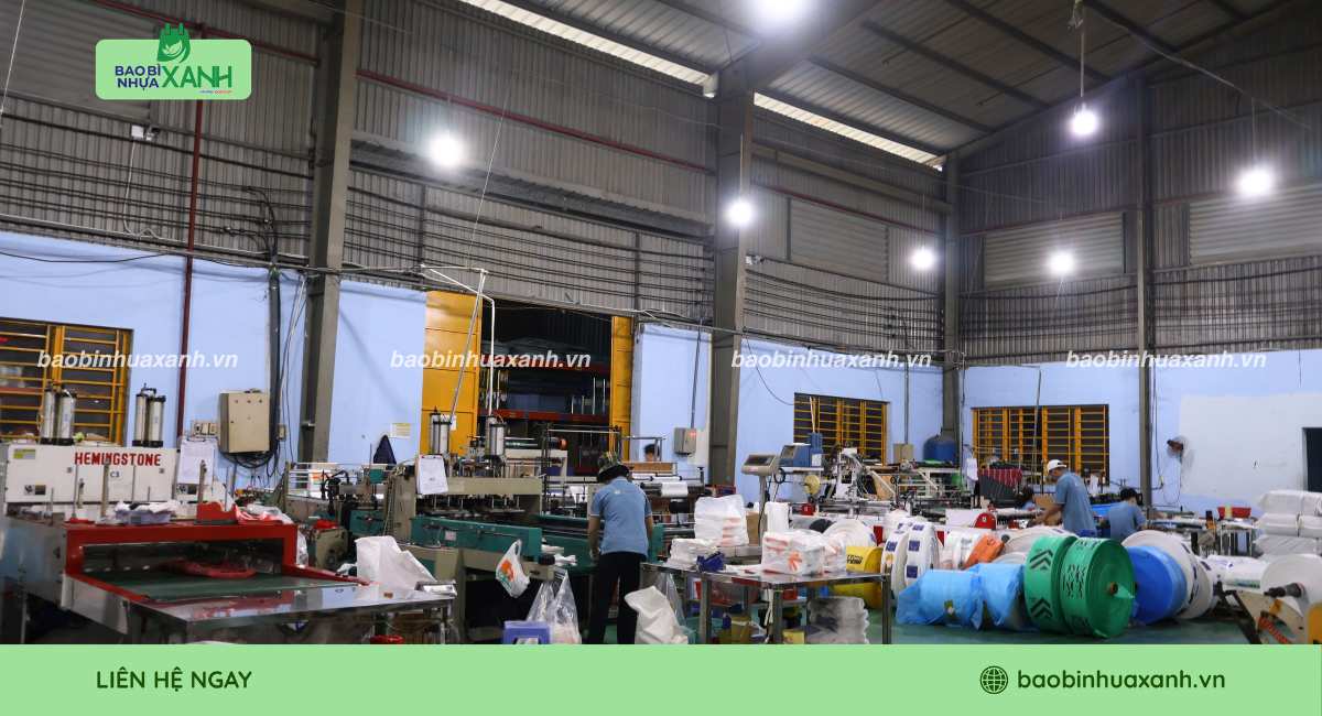 Xưởng Bao Bì Nhựa Xanh chuyên sản xuất túi trồng dưa lưới uy tín